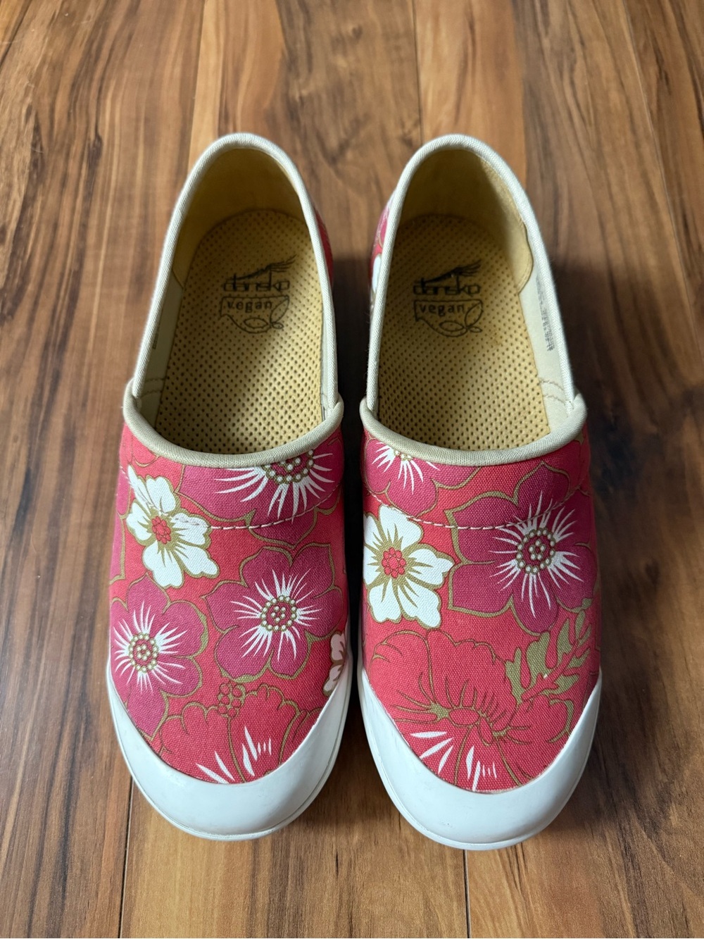Dansko pink Floral Slip-On Clogs